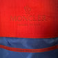 MONCLER Flower Detailed Silk Vest Jacket with Hood in Blue, Size 1 - Very Good Condition