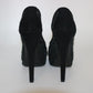 Черные туфли LOUIS VUITTON с пайетками, сеткой и замшей с открытым носком и монограммой