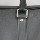 LOUIS VUITTON PARIS Черная кожаная деловая сумка-портфель Porte-Documents Voyage Epi