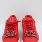 PHILIPP PLEIN Red Sneakers Hexagon Double P Monogram Logo size 39