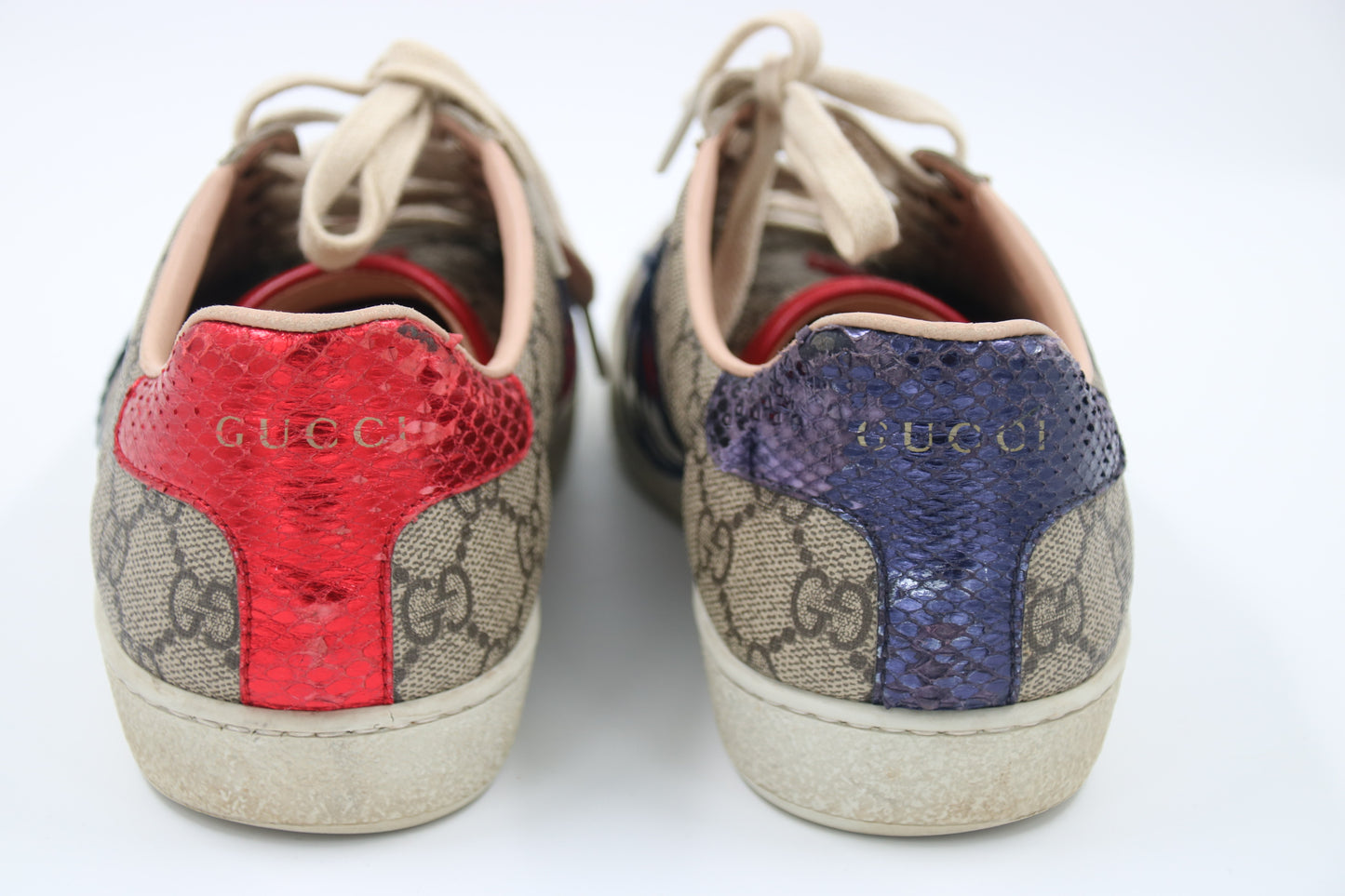 Gucci Ace Sneakers Supreme Coated Canvas Size 37.5