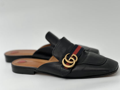 Gucci Black Slip-On Mules | Size IT 40 | Made in Italy