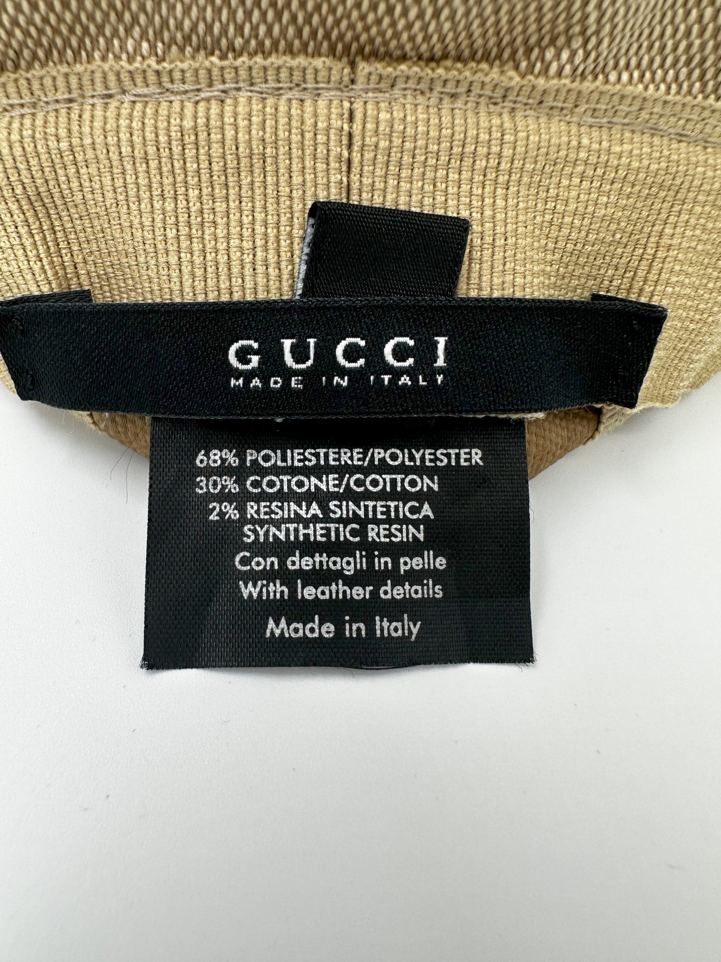 GUCCI Beige Bucket Hat