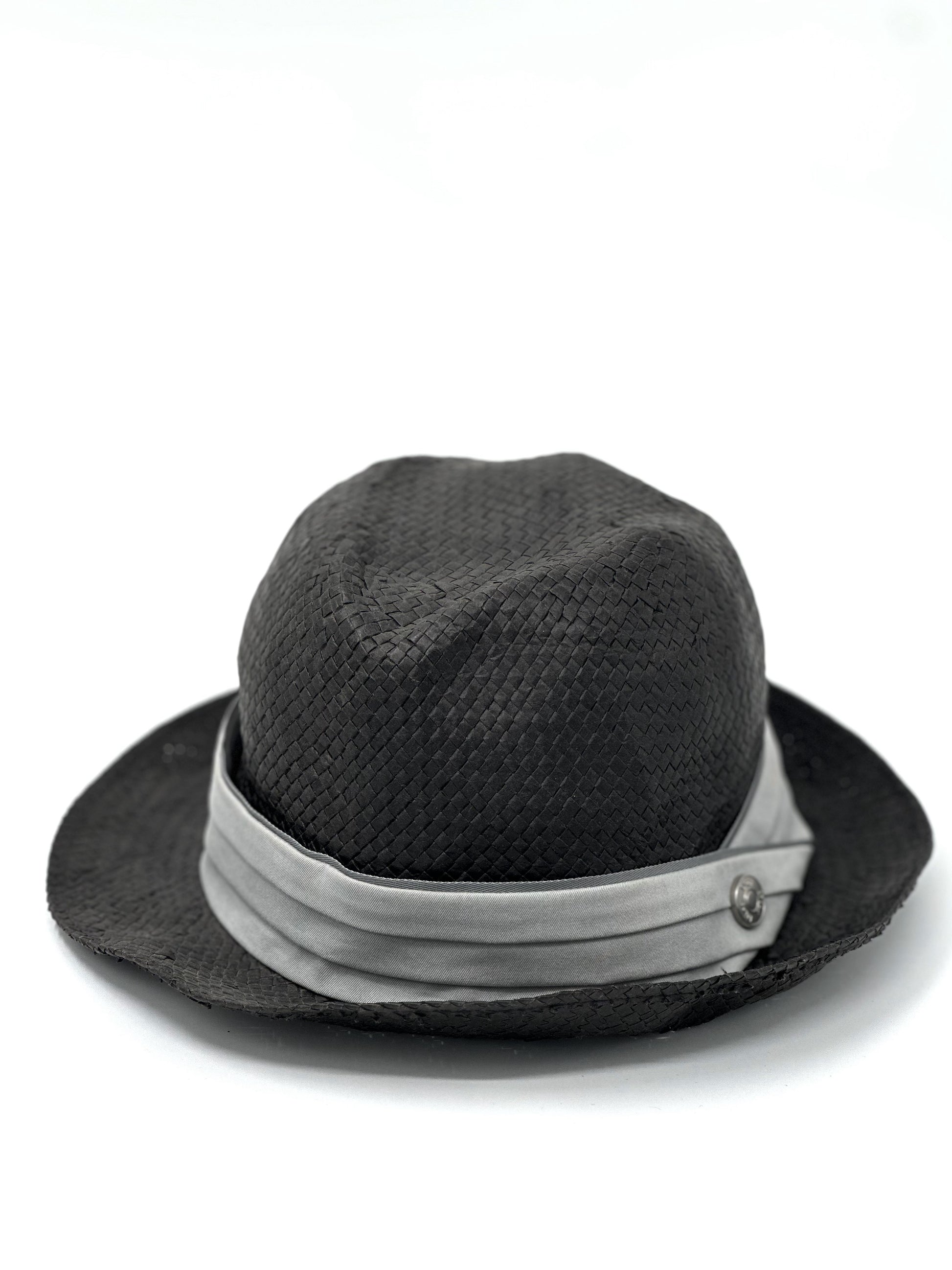 CHRISTIAN DIOR Black Straw Hat | Size T4 (Children) | Good Condition