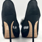 CHRISTIAN DIOR Черные туфли-лодочки на высоком каблуке с открытым носком