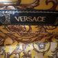 Gianni Versace Mini-Boston-Tasche aus goldfarbenem Leder mit Krokodilprägung