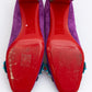 CHRISTIAN LOUBOUTIN Фиолетовые замшевые туфли Oaxacana с драгоценными камнями
