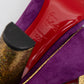CHRISTIAN LOUBOUTIN Purple Suede Oaxacana Jeweled Pumps