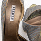 LE SILLA Crystal Embellished Gold Pumps - Limited Edition Open Toe (024/050)