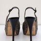 Gina Grey Satin Crystal Embellished Peep Toe Sandals | UK 4.5