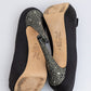 Черные атласные туфли-лодочки на платформе с открытым носком GINA, украшенные кристаллами