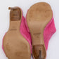 JACQUEMUS Pink 'Les Mules Bagnu' Heeled Sandals