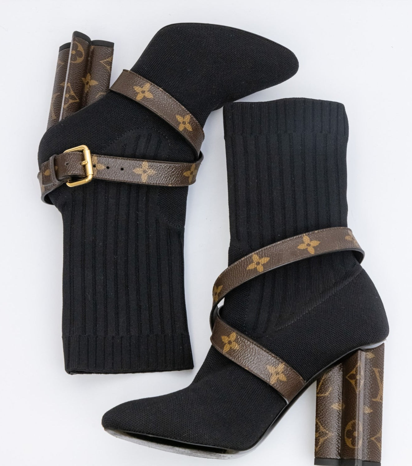 LOUIS VUITTON Silhouette Cloth Ankle Boots | Iconic Style
