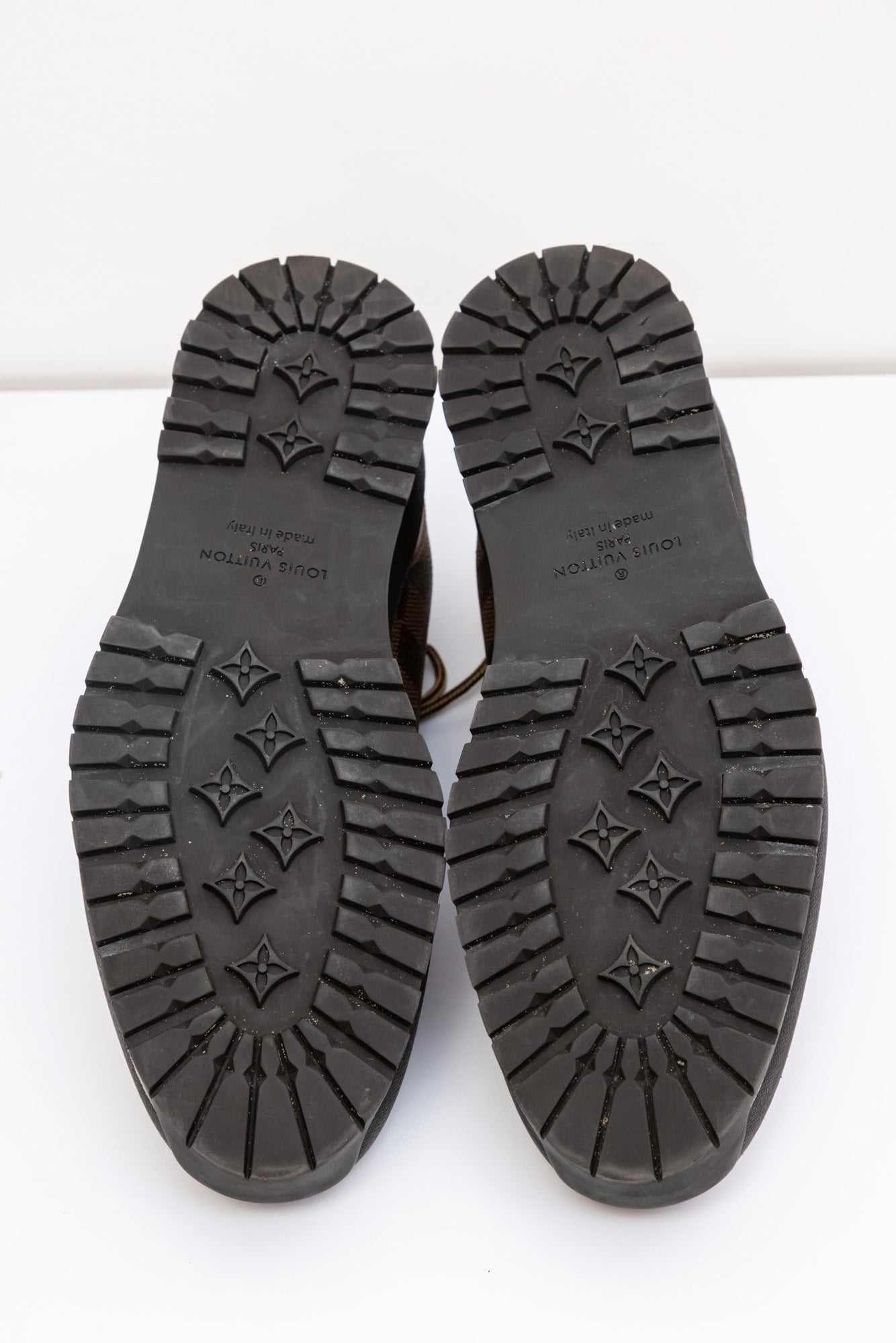 נעלי ספורט של לואי ויטון מעור עגל Damier Ebene Harlem
