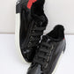 DOLCE & GABBANA Patent Leather Sneakers with Lamb Fur