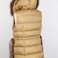 MONCLER Luxury Long Quilted Vest with Real Marmot Fur Hood Inserts – Size 3 | Excellent Condition