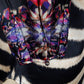 ROBERTO CAVALLI Разноцветная шелковая рубашка с зебровым принтом