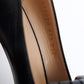 Черные кожаные туфли-лоферы на платформе GUCCI GG Marmont с бахромой