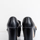 GUCCI עור שחור GG Marmont Fringe Platform Loafer Pumps