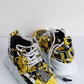 VERSACE Yellow & Black Chain Barocco Reaction Sneakers