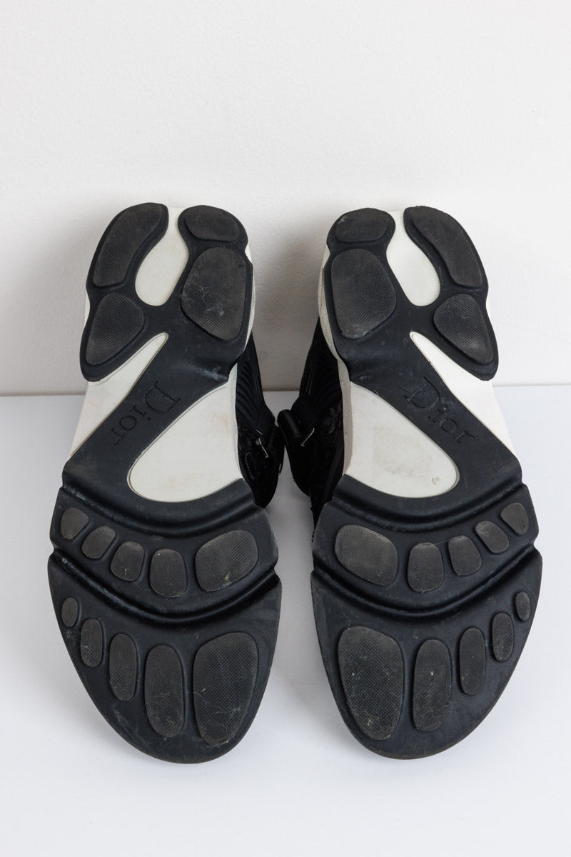 CHRISTIAN DIOR Черные низкие кроссовки Fusion | Кожаная и резиновая отделка