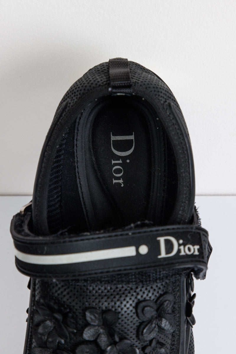 CHRISTIAN DIOR Black Fusion Low Sneakers | Leather and Rubber Trim