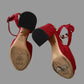 Charlotte Olympia Red Raffia Platform Heels – Size IT 38, Made in Italy, Almost New