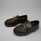 Louis Vuitton Monogram Loafers – Black Leather and Monogram Canvas, Gold-Tone Hardware, Made in Italy