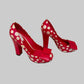Authentic Louis Vuitton x Yayoi Kusama Red Patent Leather Polka Dot Pumps EU 38 – Collector’s Edition