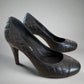 CHANEL Black Quilted Leather High Heels, Size 38 C - Timeless Elegance