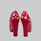 Authentic Louis Vuitton x Yayoi Kusama Red Patent Leather Polka Dot Pumps EU 38 – Collector’s Edition