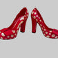 Louis Vuitton x Yayoi Kusama Red Patent Leather Polka Dot Pumps 