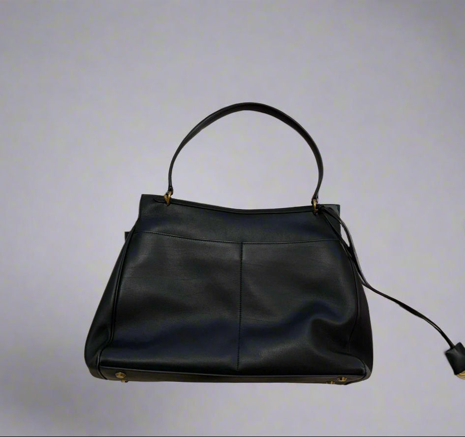 BALENCIAGA Rodeo Black Leather Bag – Luxury Designer Handbag, 41x30x11 cm, Made in Italy | Very Good Condition