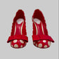 Louis Vuitton x Yayoi Kusama Red Patent Leather Polka Dot Pumps 