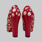 Authentic Louis Vuitton x Yayoi Kusama Red Patent Leather Polka Dot Pumps EU 38 – Collector’s Edition