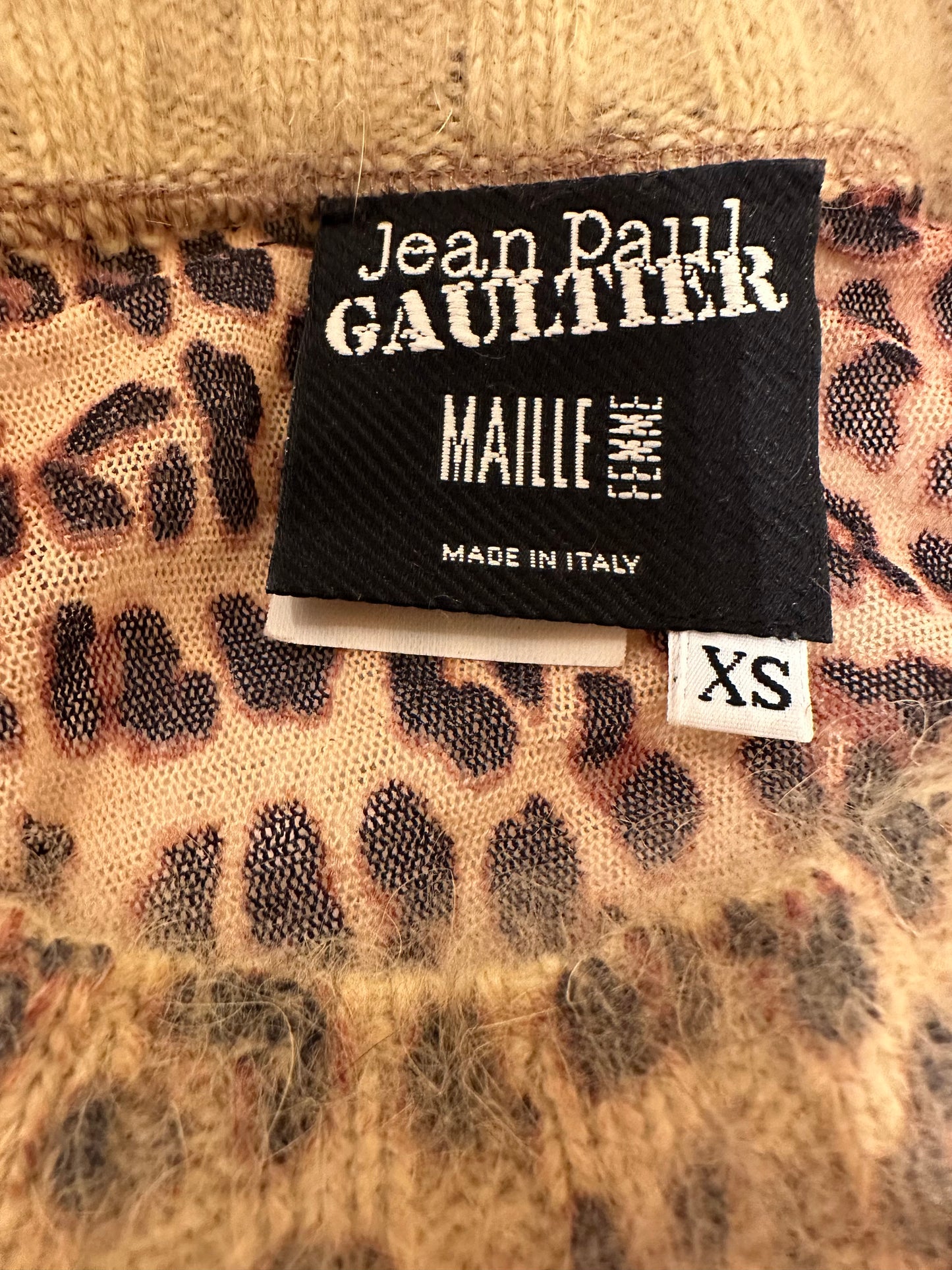 JEAN PAUL GAULTIER Top imprimé léopard